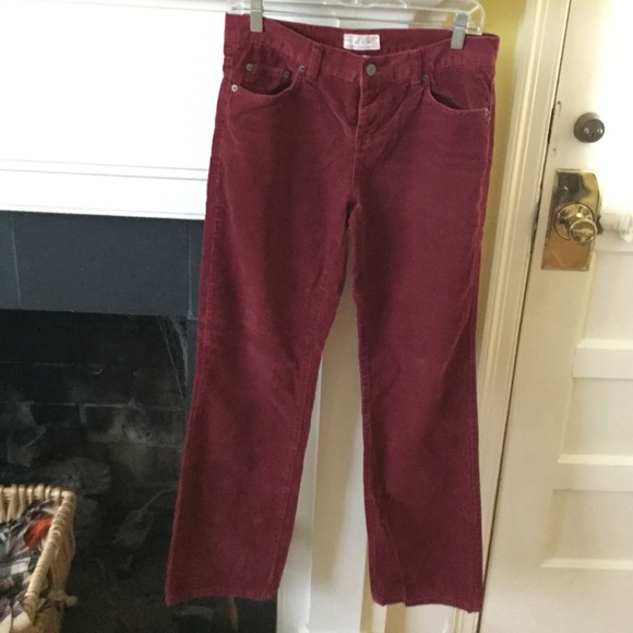 Vintage American Eagle Corduroy Pants Red - Size 4 - Picture 1 of 8
